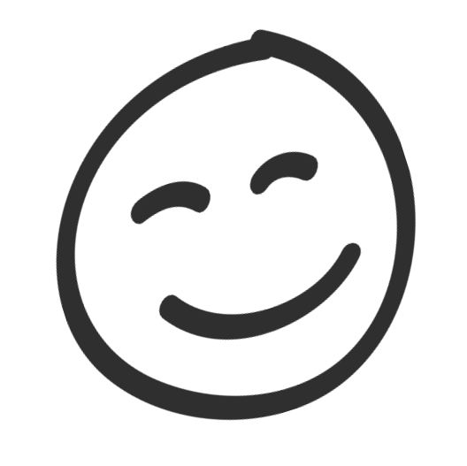 A black and white picture of a smiley face